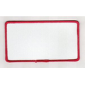 Red Border W/White Background Stock Blank Patch (4.5 X 2.5 )